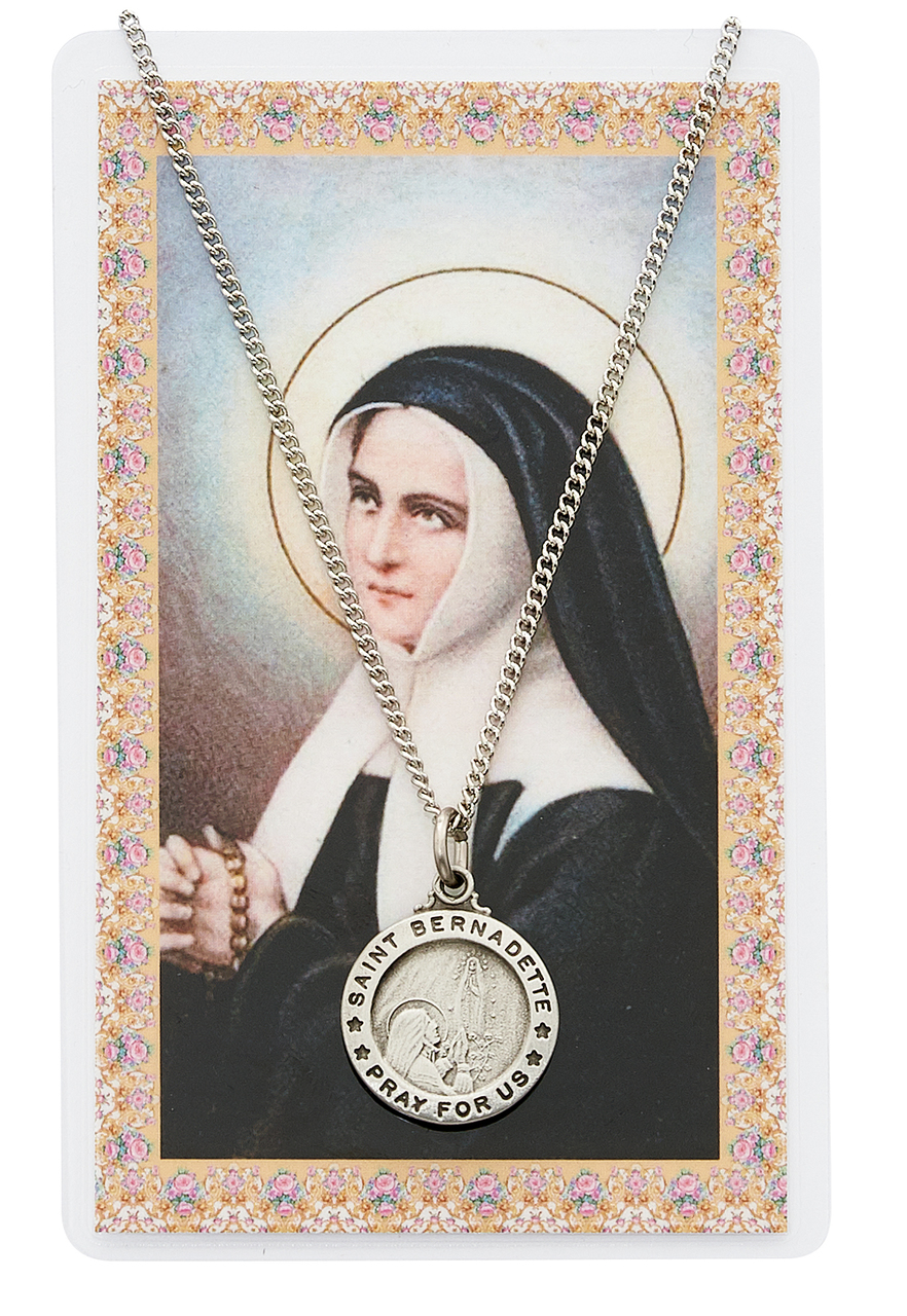 Our Lady of Consolation - Saint Necklaces : St. Bernadette Holy Card ...