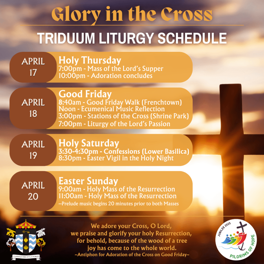 Holy Week Schedule