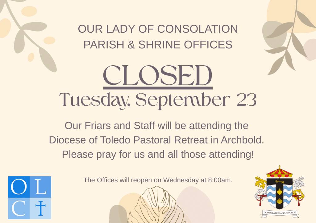 9/23: Office Closed