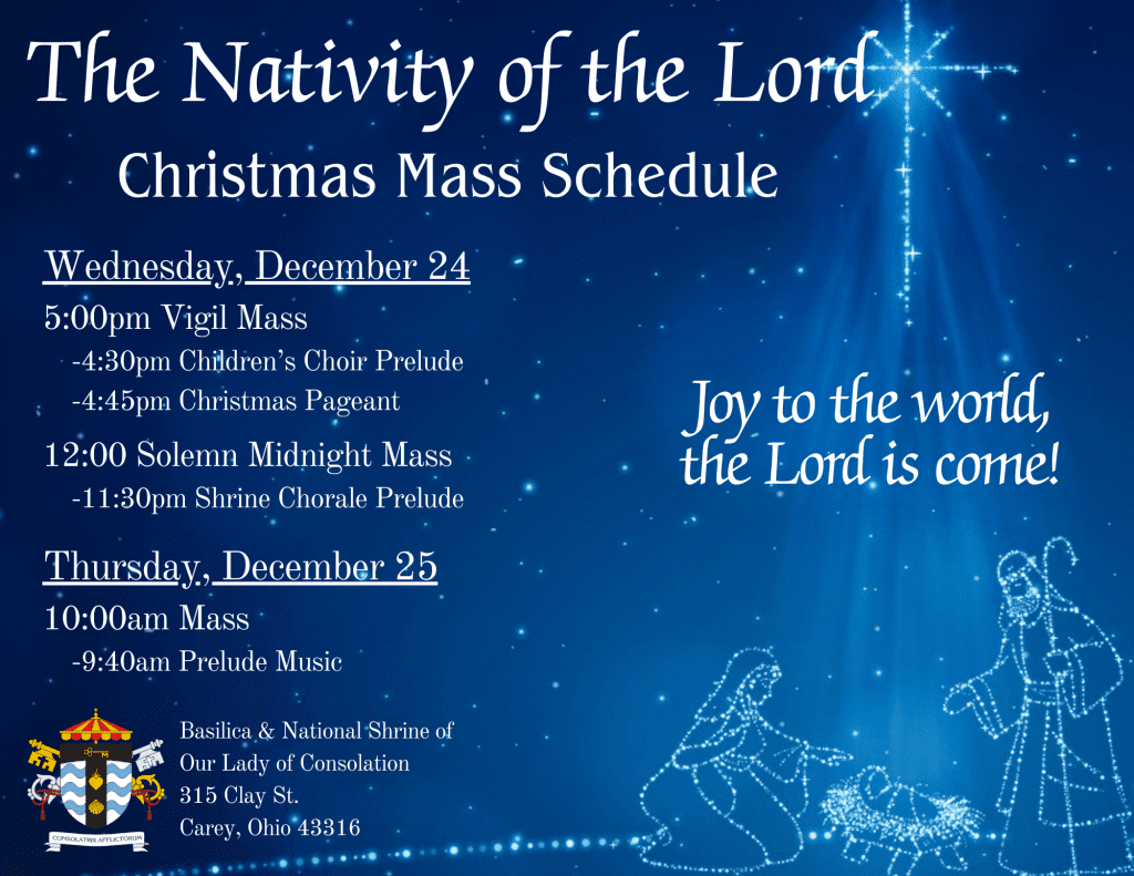 Christmas Mass Schedule
